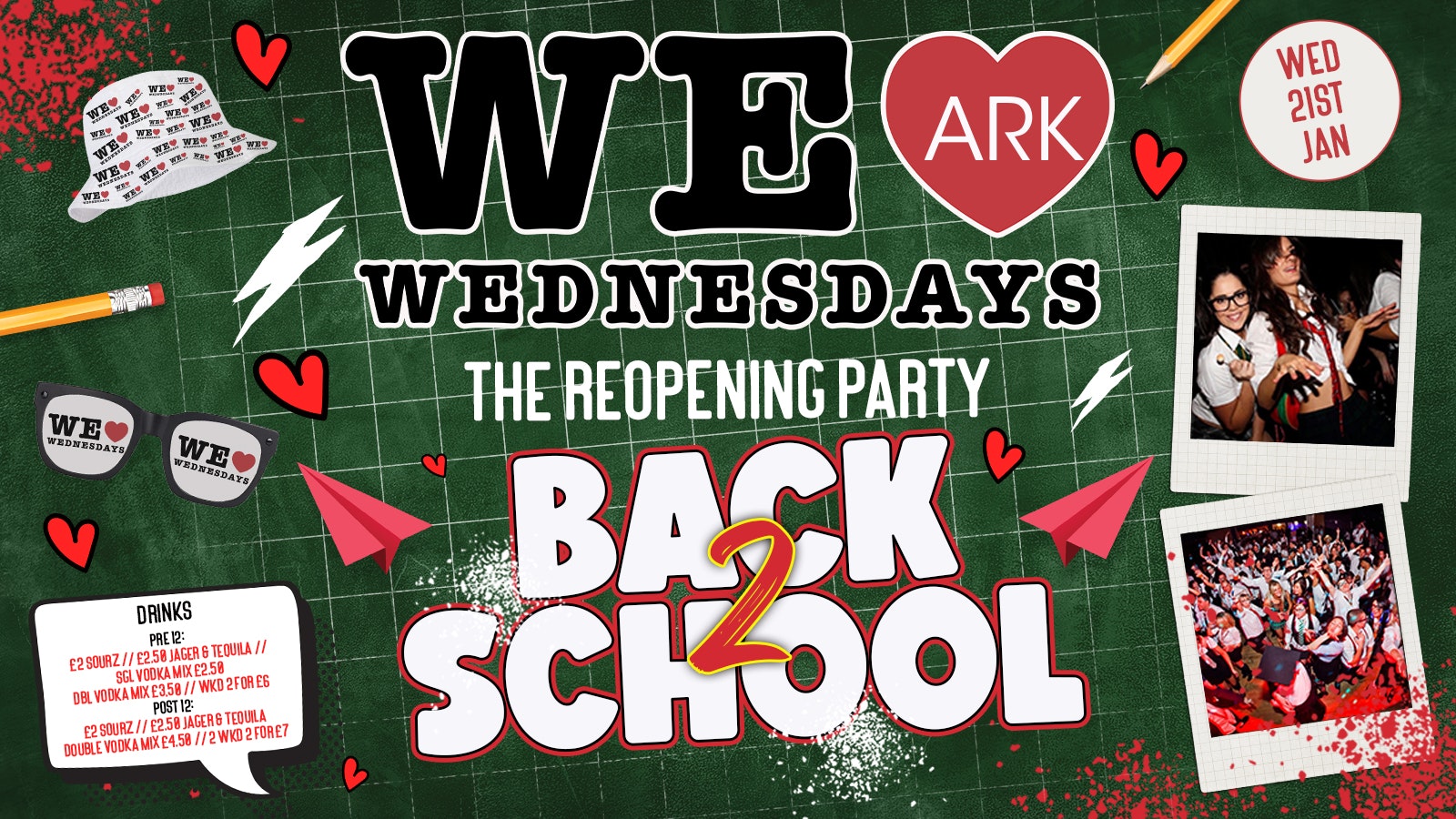 WE LOVE ❤️ WEDNESDAYS – BACK 2 SCHOOL 🎓🎉 – Manchester’s Biggest Student Night!
