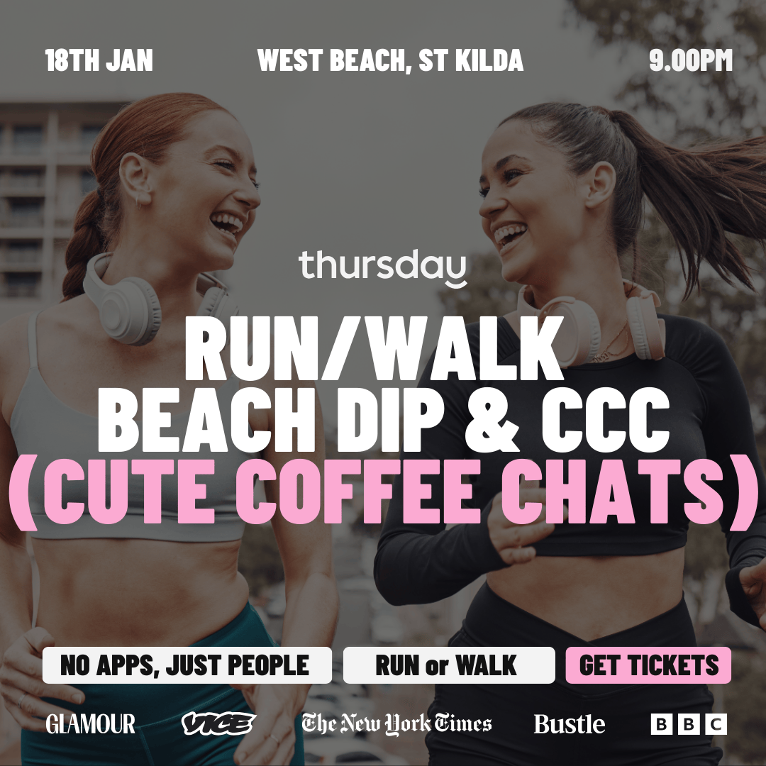 Sunday | Run/Walk, Dip & Coffee ☀️🌊☕ | St Kilda