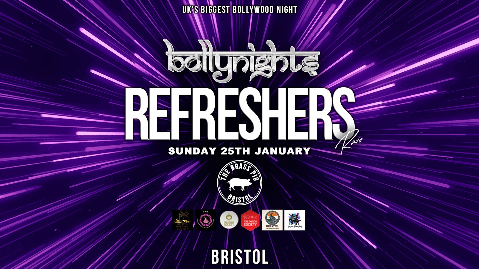 Bollynights Bristol – Refreshers Rave | Sunday 25th January | Brass Pig