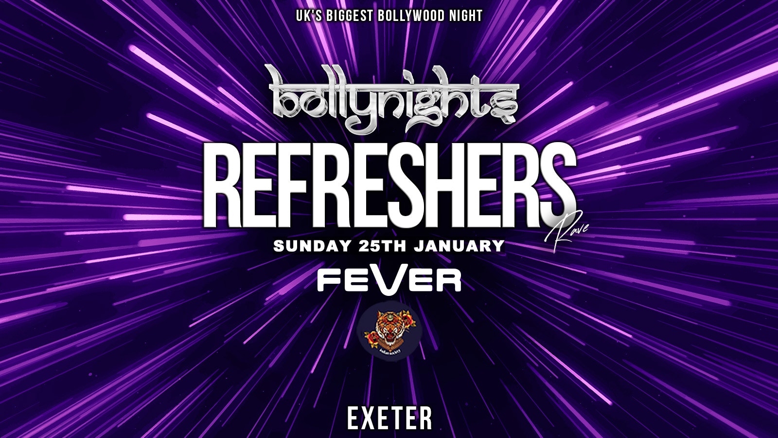 Bollynights Exeter – Refreshers | Sunday 25th January | Fever Nightclub