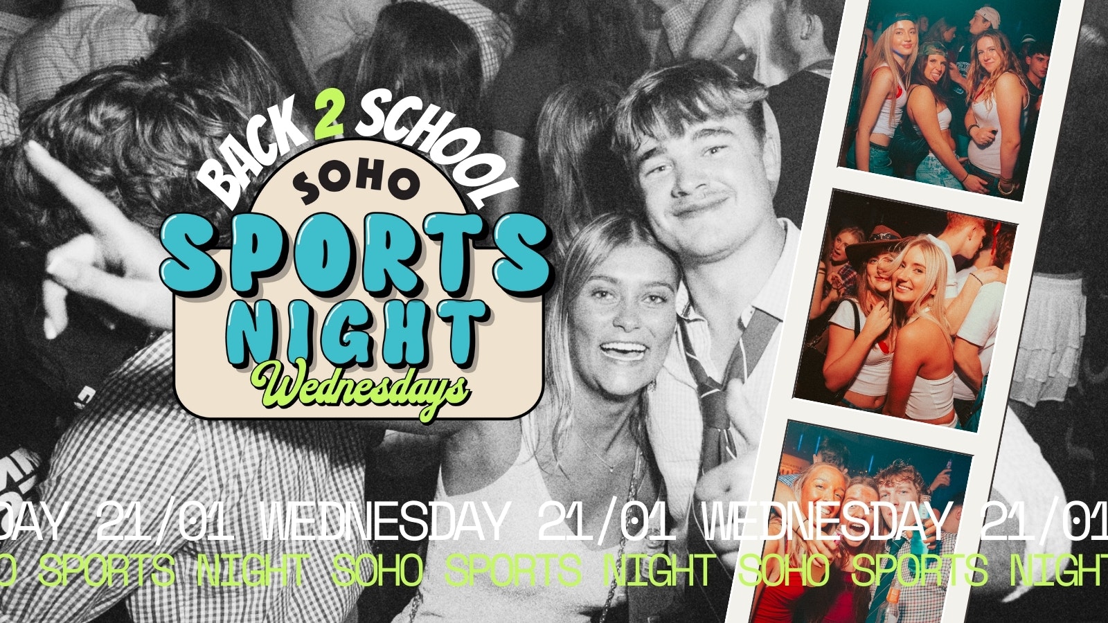 Your Official Soho Sports Night | Wednesday 21st January | Soho Rooms Newcastle