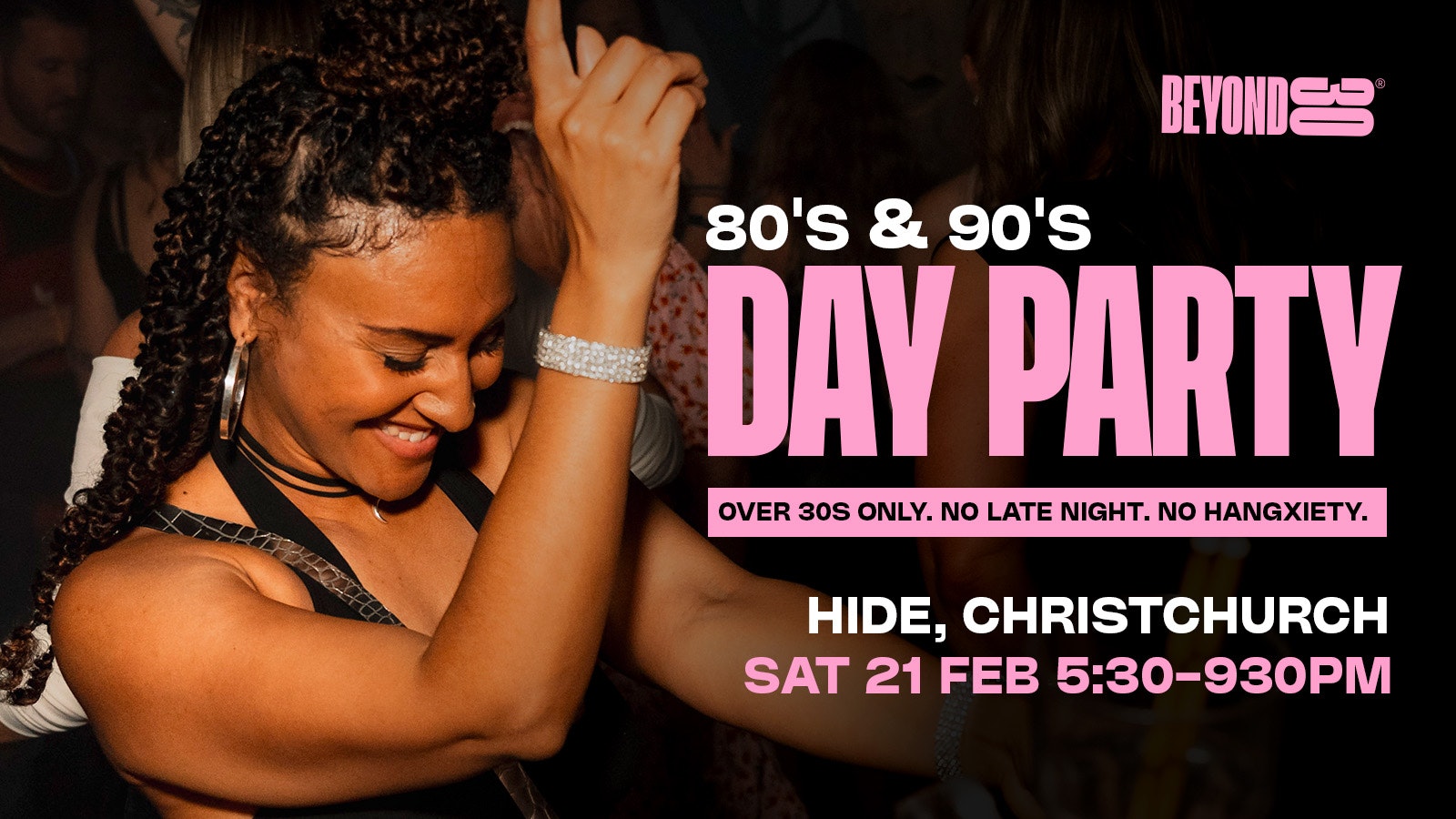 80s & 90s Over 30s Daytime Clubbing – CHRISTCHURCH🕺🏽