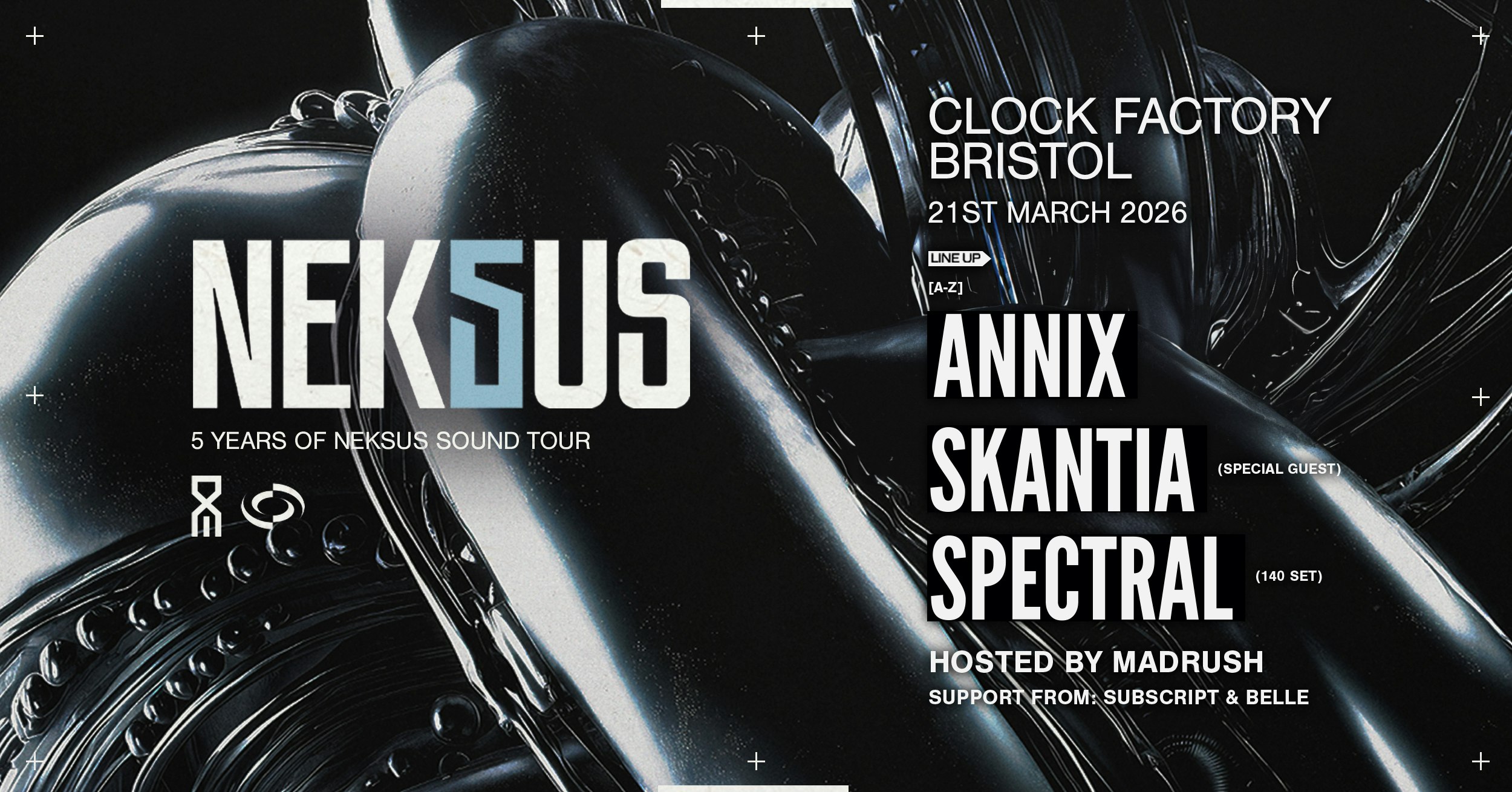 5 Years of Neksus Sound • Bristol (Annix, skantia, Spectral & More)