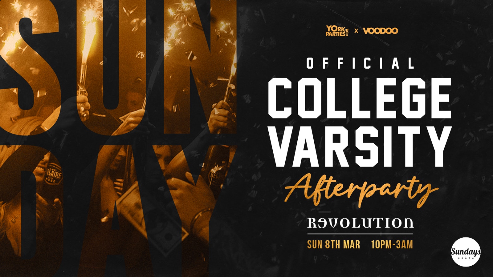 SUNDAY REVS Official College Varsity Afterparty 2026🎉