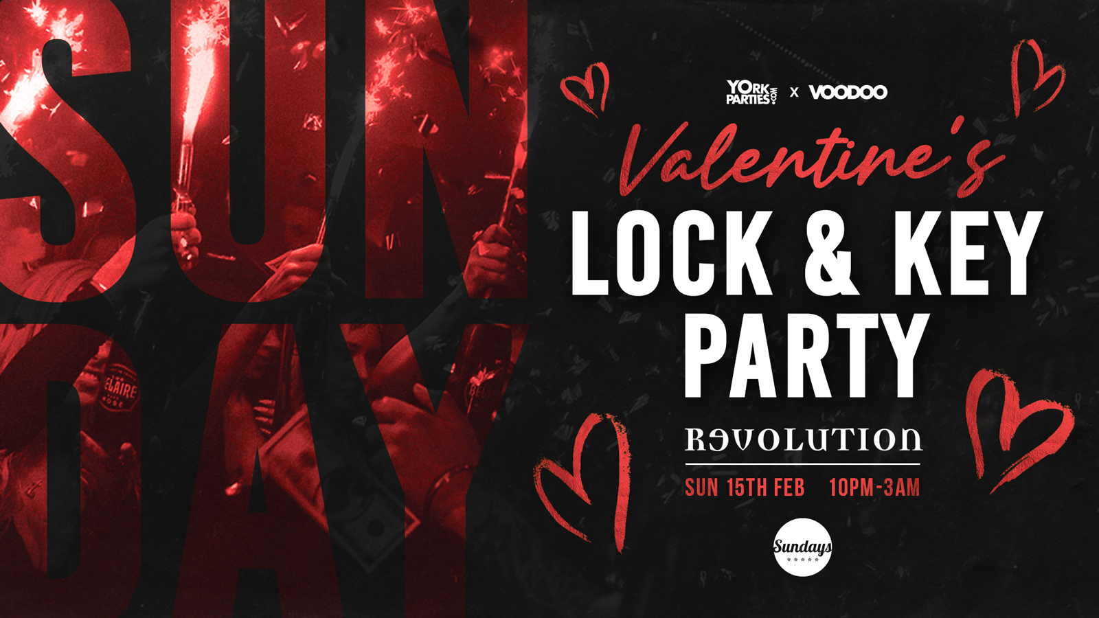 SUNDAY REVS Valentines Lock & Key Party ❤️