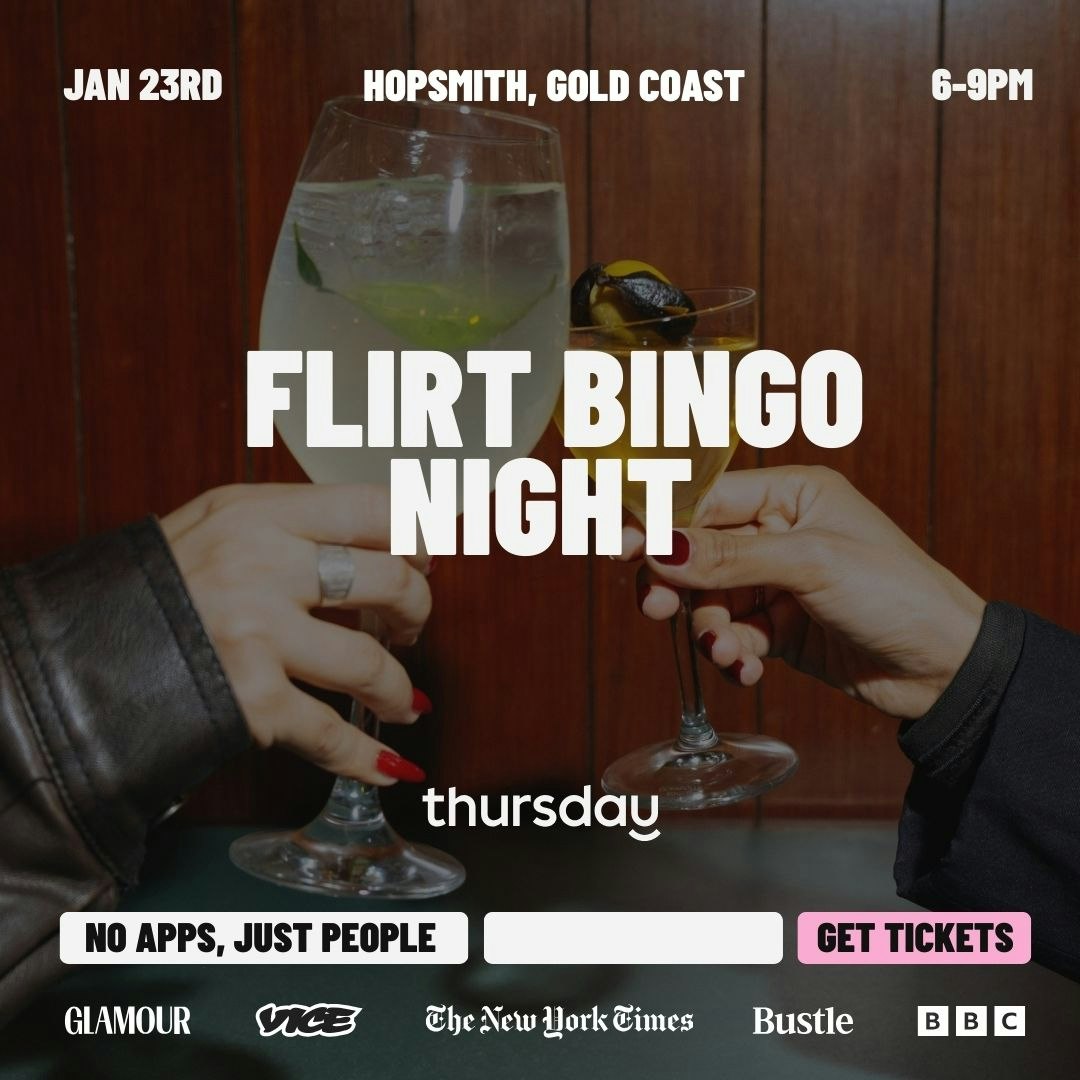 Friday | FLIRT BINGO | Hopsmith, Gold Coast