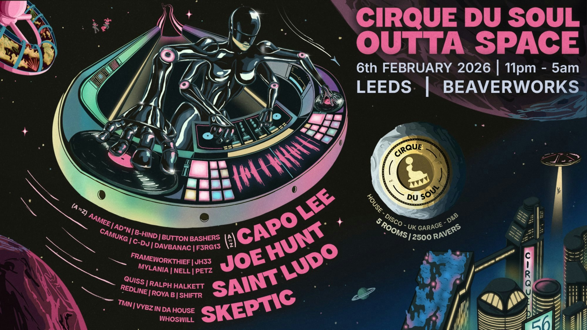 Cirque Du Soul: Leeds // OUTTA SPACE