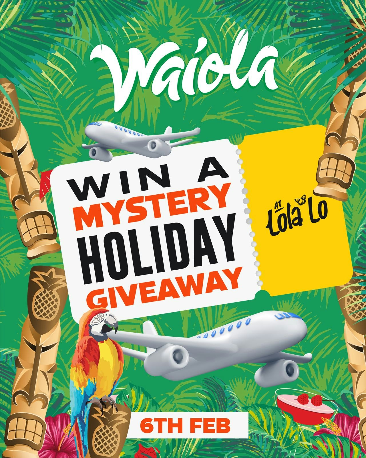 WAIOLA: WIN A MYSTERY HOLLIDAY🏝️✈️