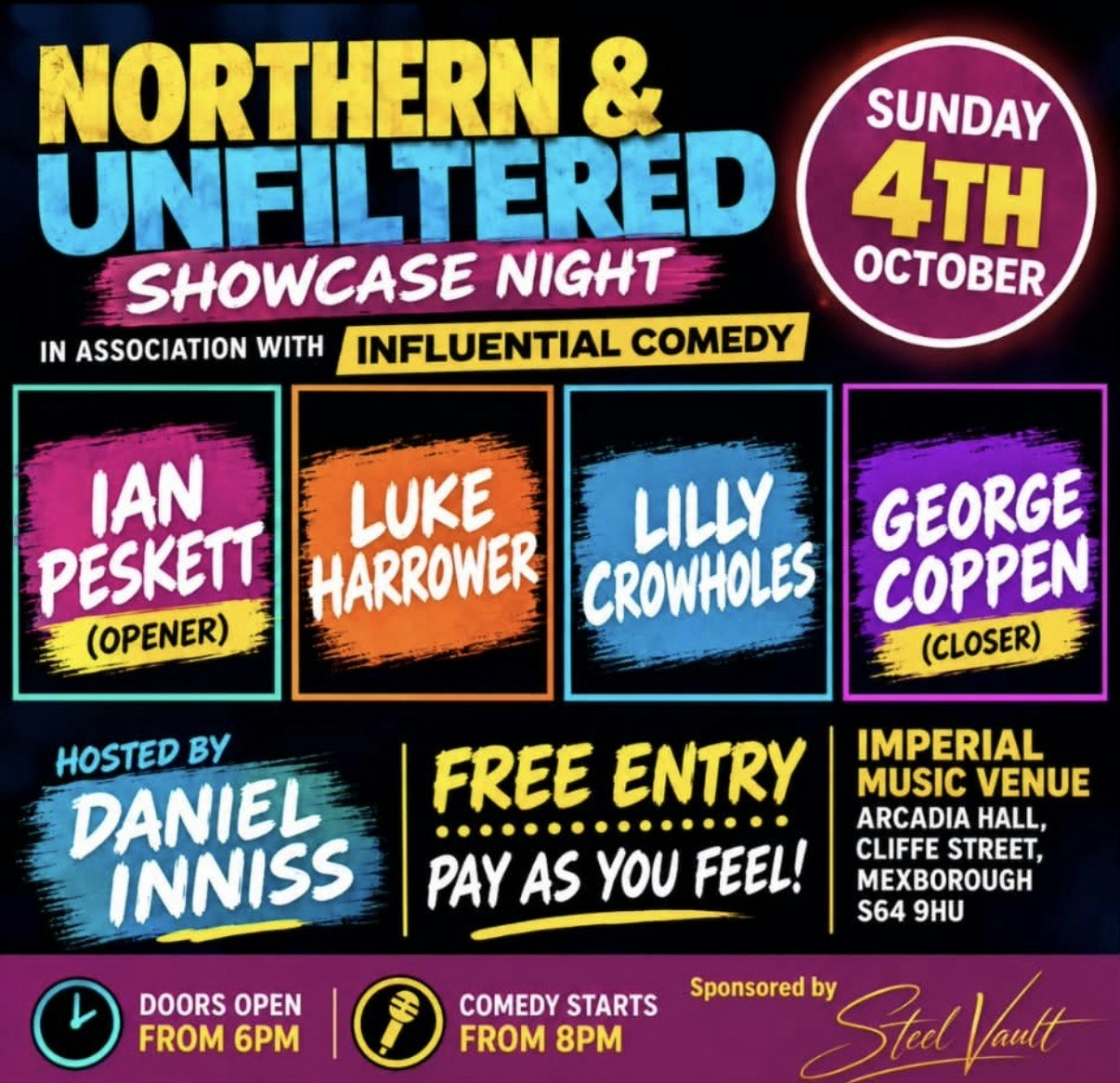 [FREE ENTRY] Northern & Unfiltered Comedy Showcase