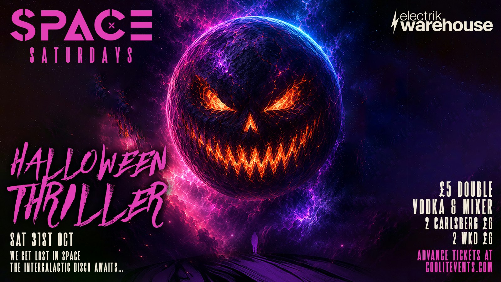 🪩 🎃 HALLOWEEN THRILLER – SPACE SATURDAYS 🎃🪩 @  Electrik WAREHOUSE