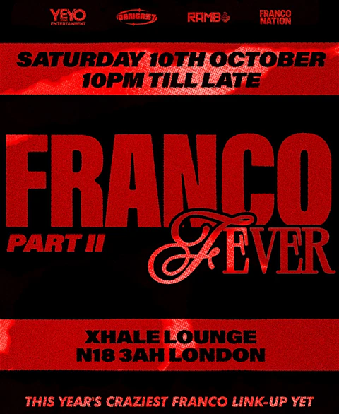 FRANCO FEVER 2 x KOSSAFOLIE SATURDAY || A night of Zouk, Rumba, Live Seben, French - Afro and More..