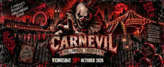 THE HALLOWEEN CARNEVIL TAKESOVER LONDON - WEDNESDAY 28TH OCTOBER [TICKETS NOW ON SALE]