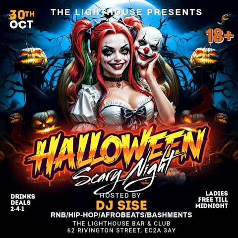 HALLOWEEN FRIDAY SCARY NIGHT EDITION @ THE LIGHTHOUSE BAR AND CLUB GROUND FLOOR