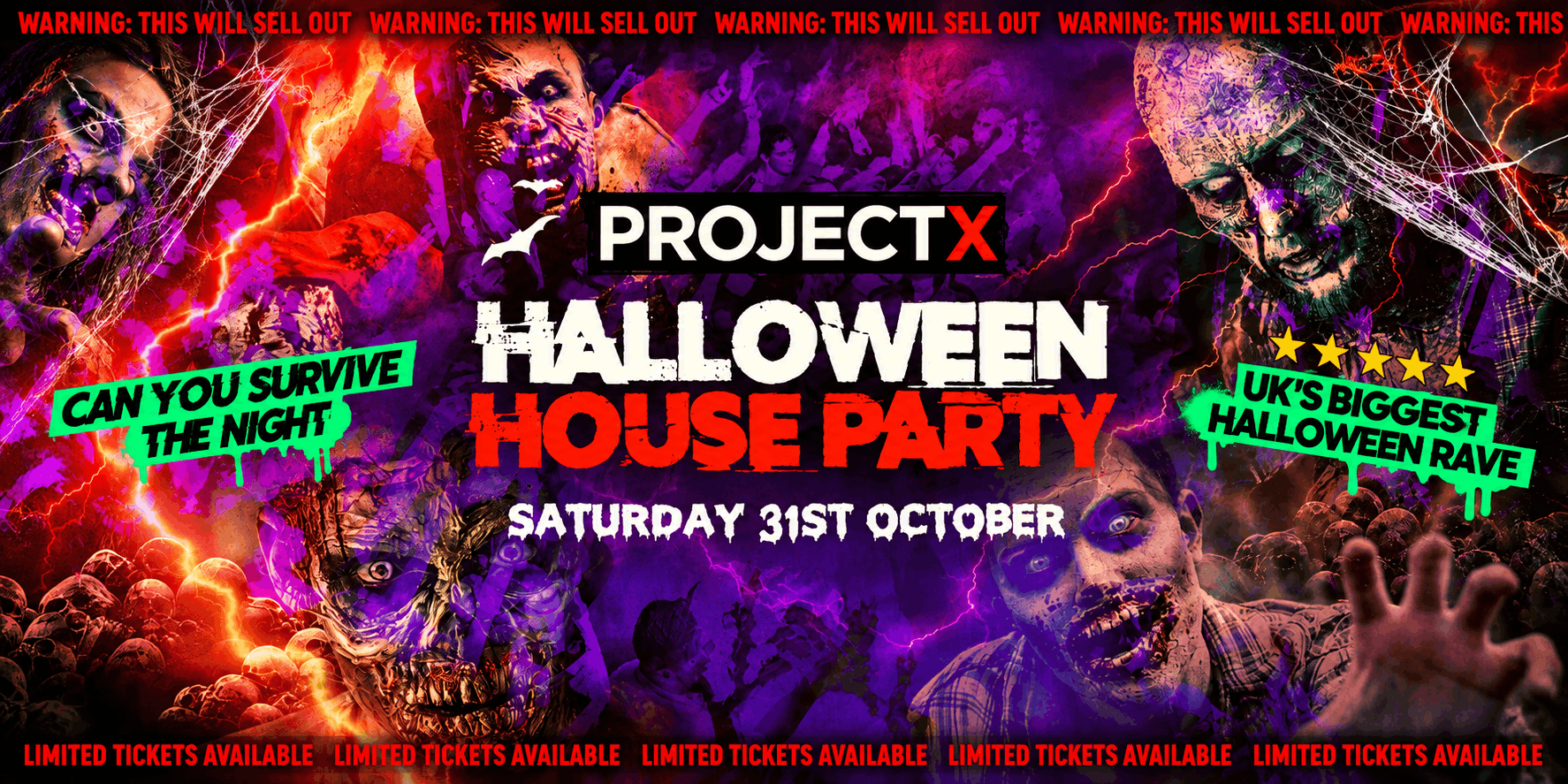 Project X Halloween House Party | Coventry Freshers 2026 & Warwick Freshers 2026 – Second Release Selling Fast ⚠️
