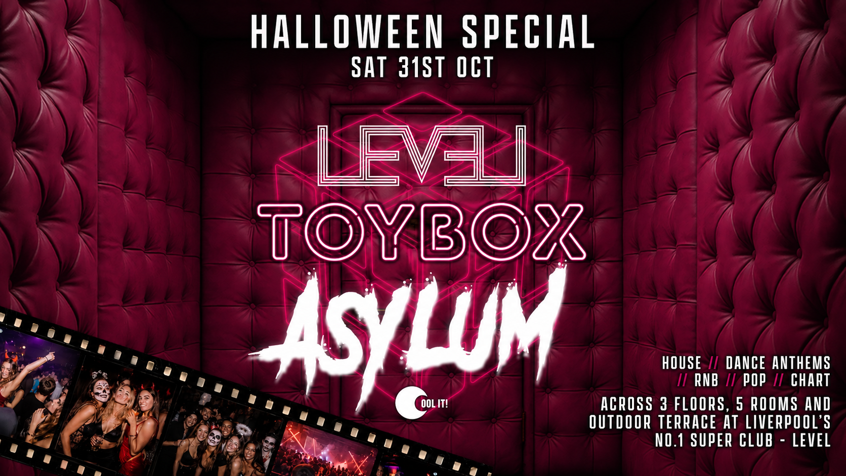 TOYBOX presents…  🩸💀THE ASYLUM 💀🩸 HALLOWEEN SATURDAY  @ LEVEL SUPER CLUB
