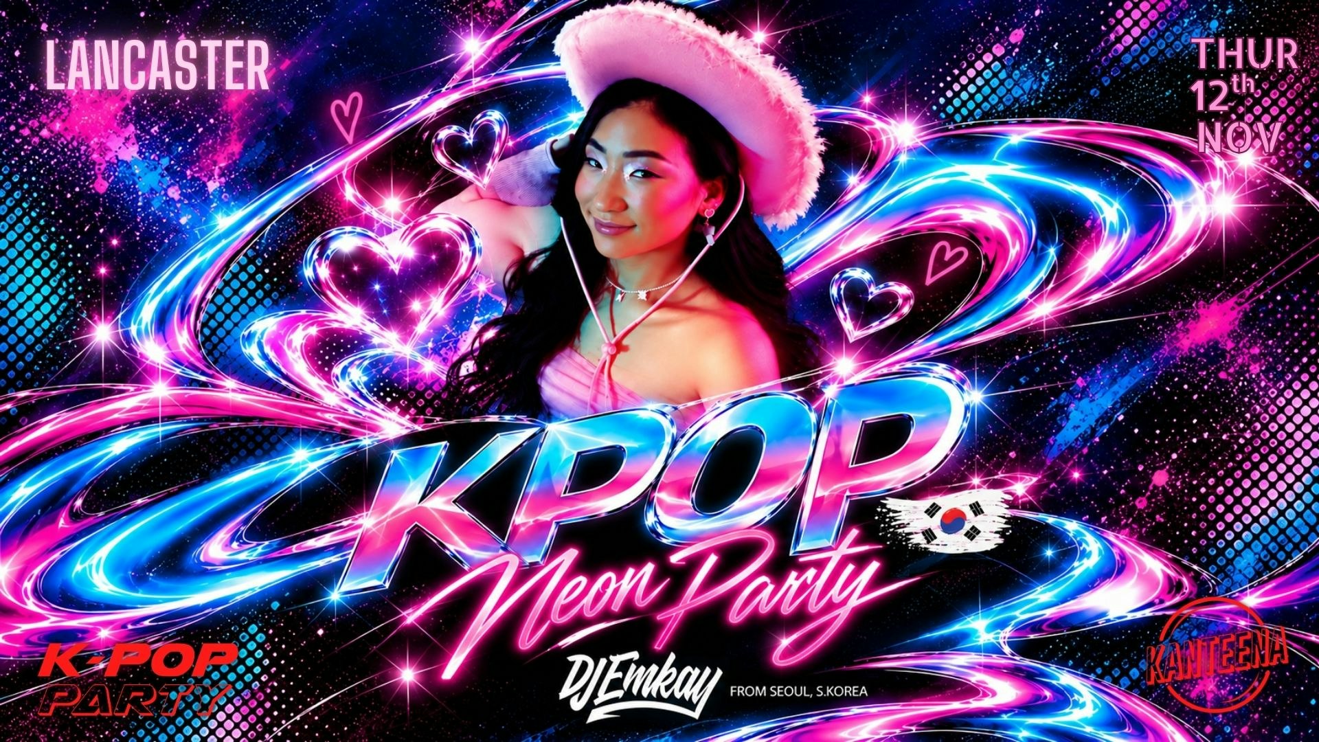Lancaster KPOP NEON RAVE with DJ EMKAY | Thursday 12th November