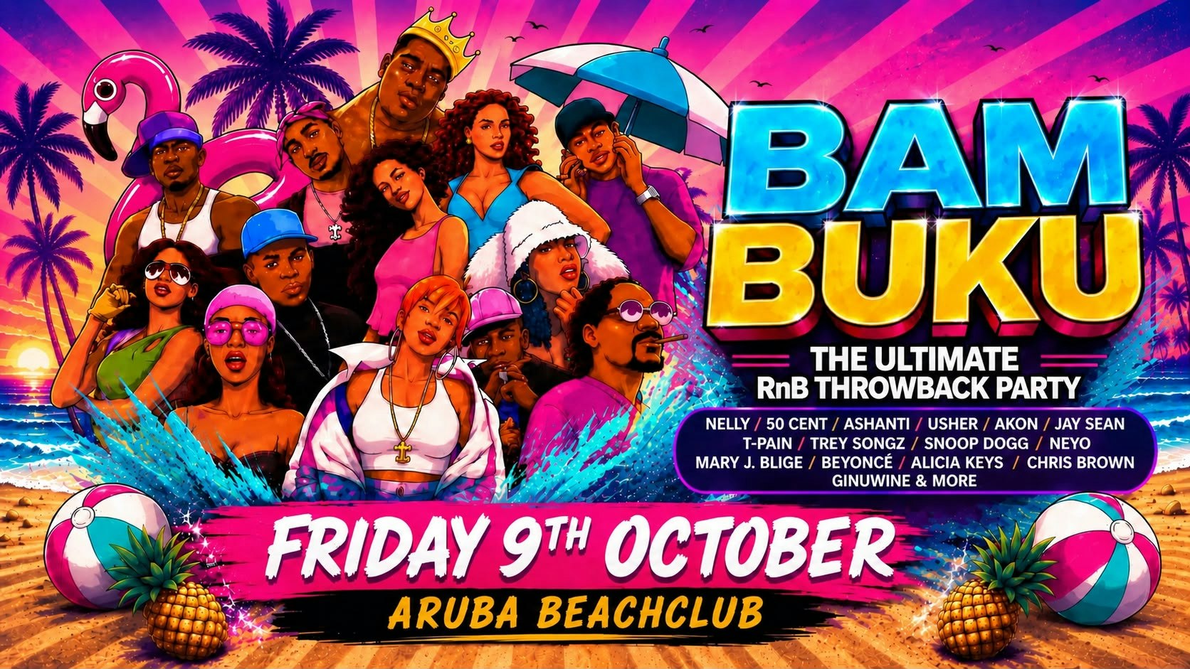 BAMBUKU – Bournemouth’s BIGGEST RnB Throwback Party @Aruba