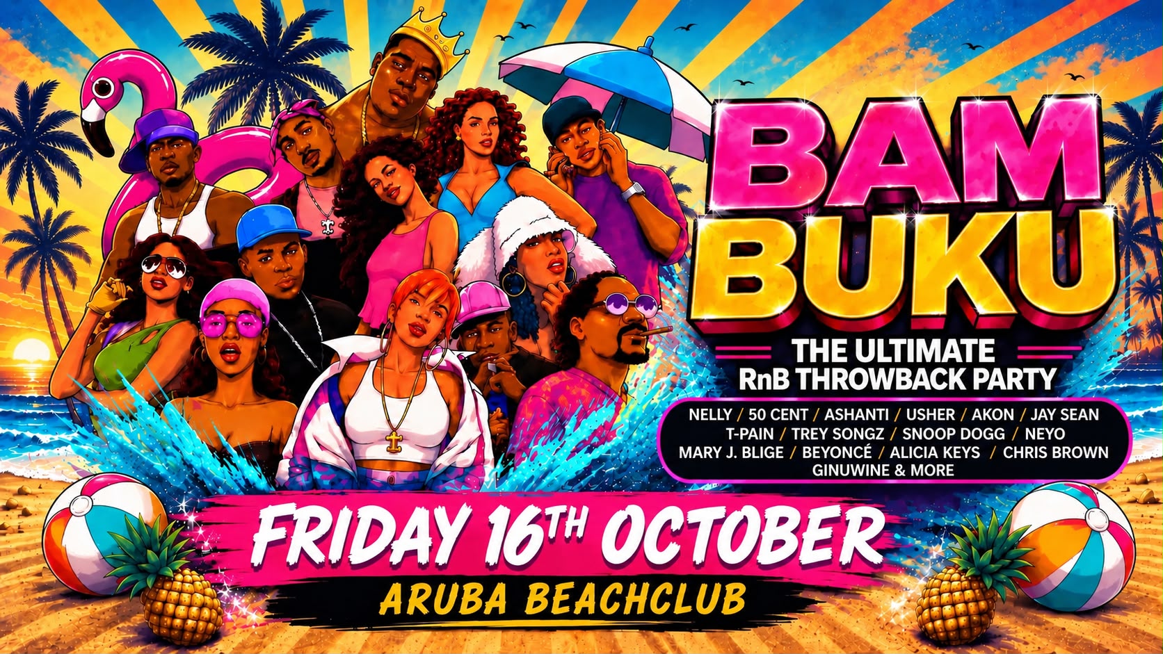 BAMBUKU – Bournemouth’s BIGGEST RnB Throwback Party @Aruba
