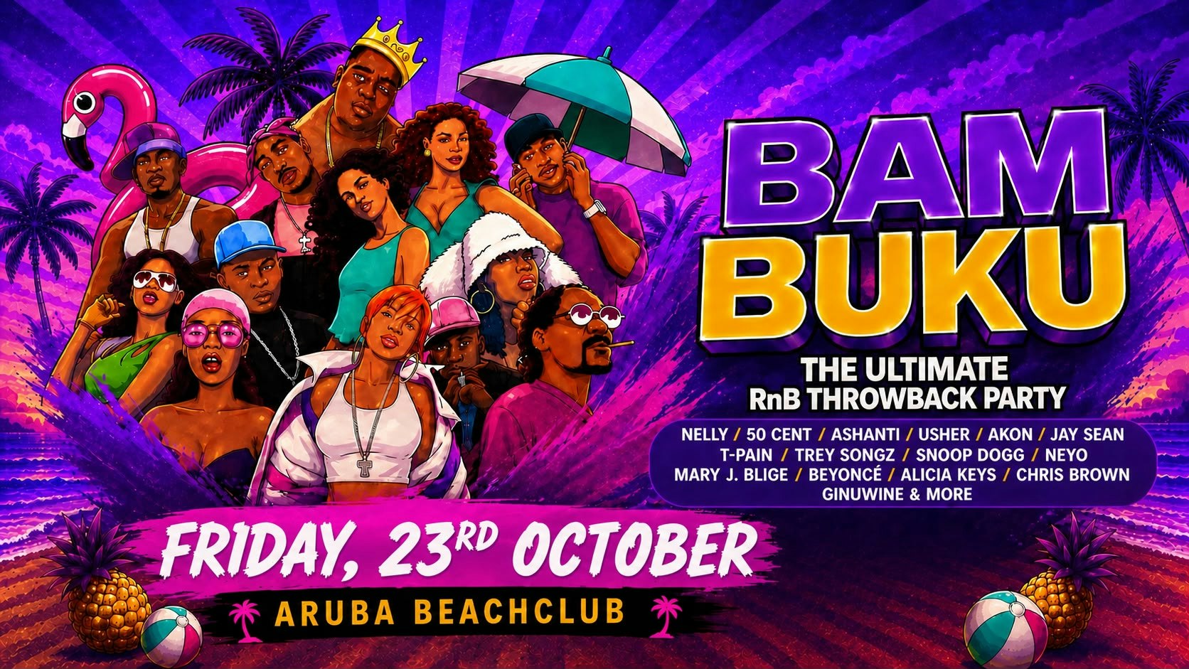 BAMBUKU – Bournemouth’s BIGGEST RnB Throwback Party @Aruba