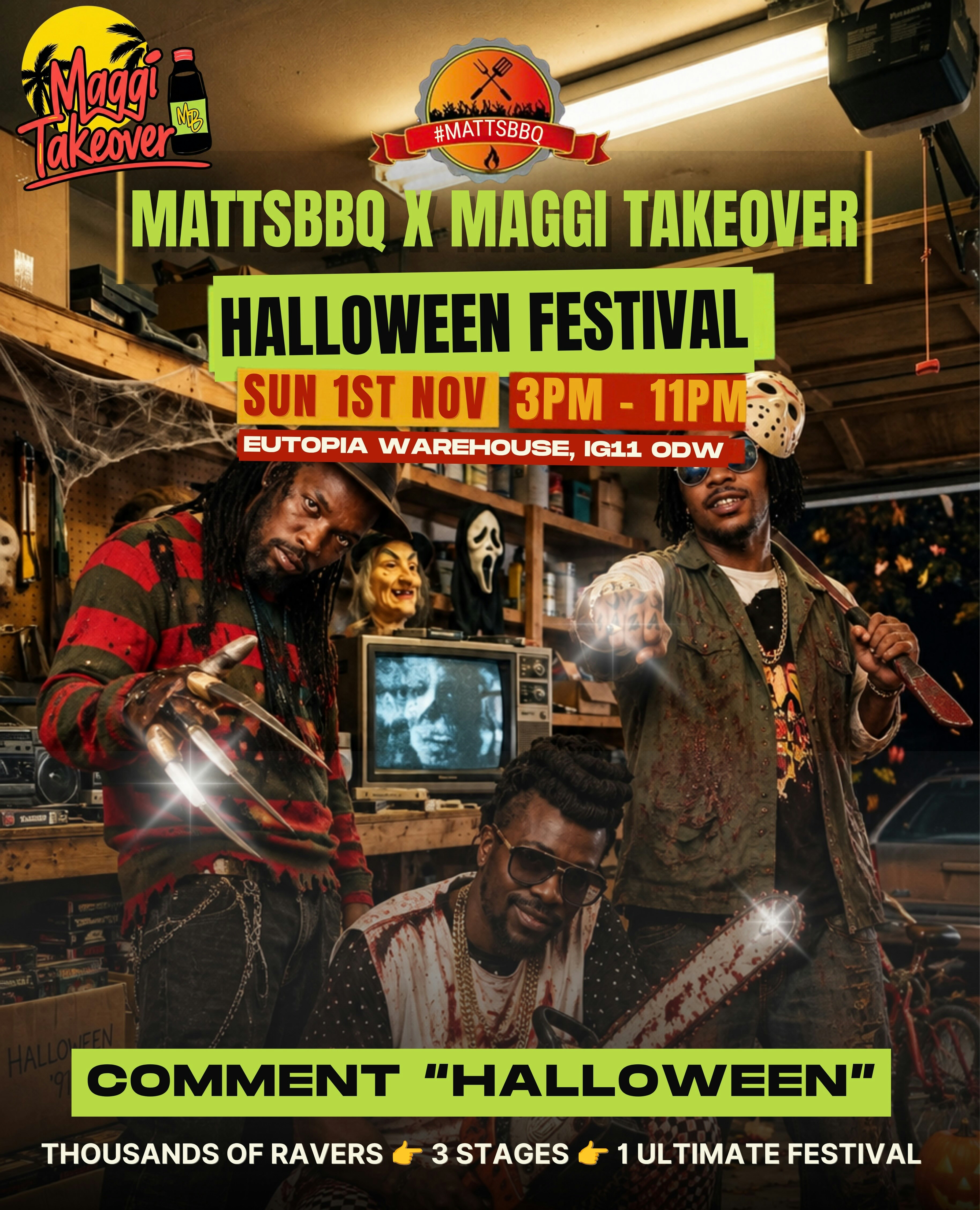 🎃 MATTSBBQ HALLOWEEN FESTIVAL x MAGGI TAKEOVER 🎃
