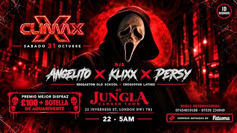 CLIMAX REGGAETON HALLOWEEN COME BACK EDITION @ CAMDEN TOWN💋😈🍑