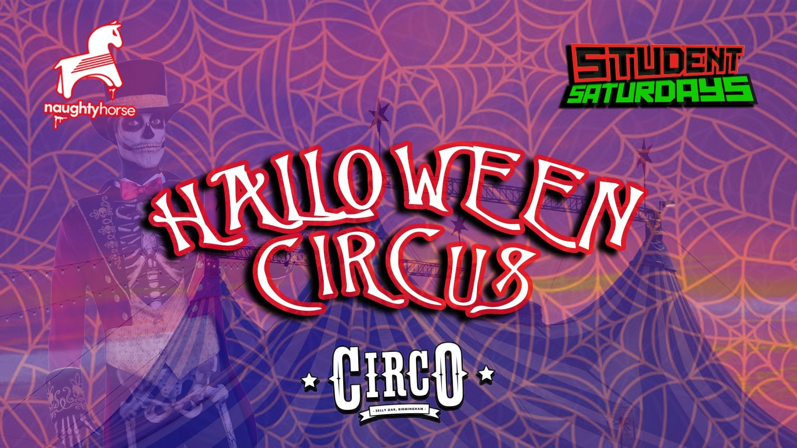 STUDENT SATURDAYS: HALLOWEEN CIRCUS!🐴🎪 [Circo] ⚠️76% Sold Out ⚠️