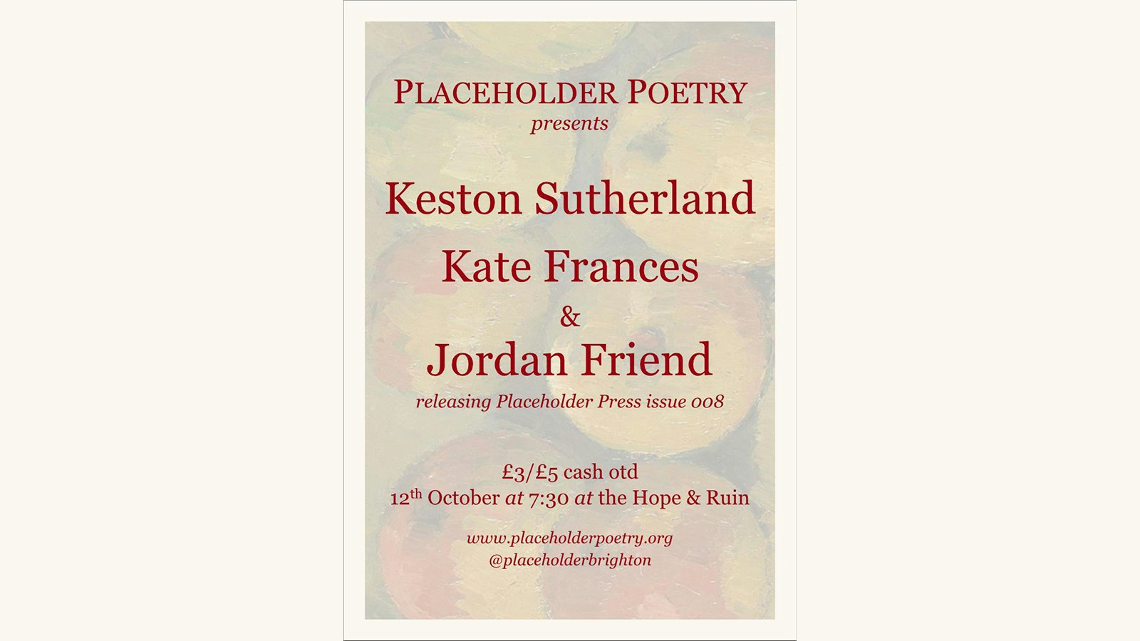 Placeholder – Poetry Night