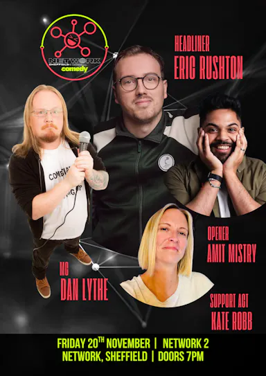 Network Presents: Network Comedy Club at NETWORK SHEFFIELD