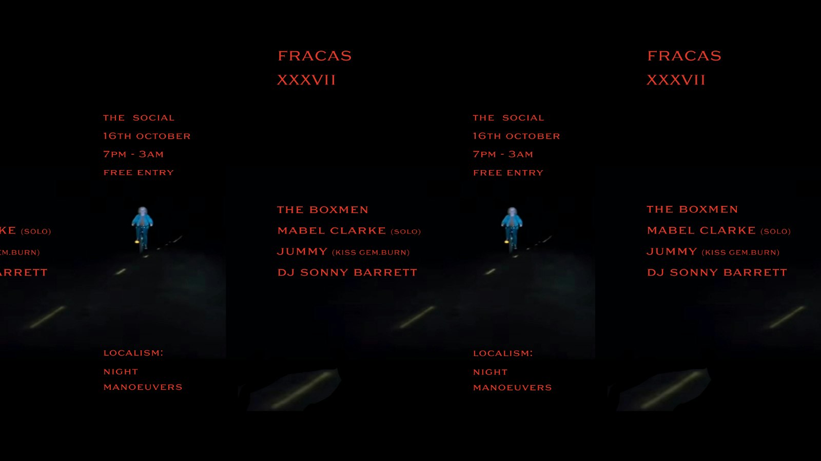 FRACAS: The Boxmen + Mabel Clarke (Solo) + Jummy + DJ Sonny Barrett