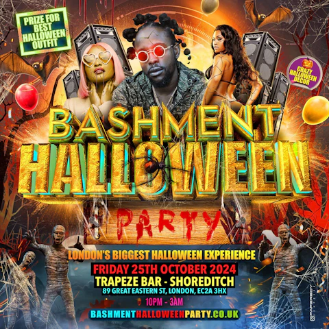 BASHMENT HALLOWEEN PARTY - Brixton Shutdown