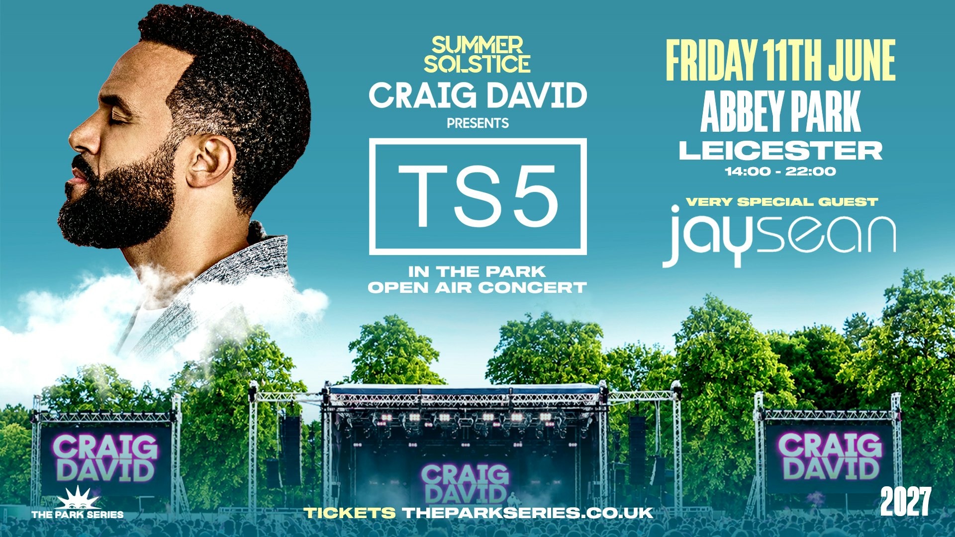 Craig David Presents TS5 – Abbey Park Leicester [TICKETS DROP 9.30AM!]