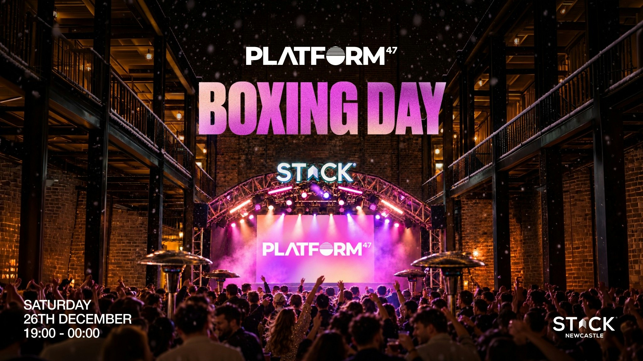 Platform47 Boxing Day | Stack Newcastle | Saturday 26th December