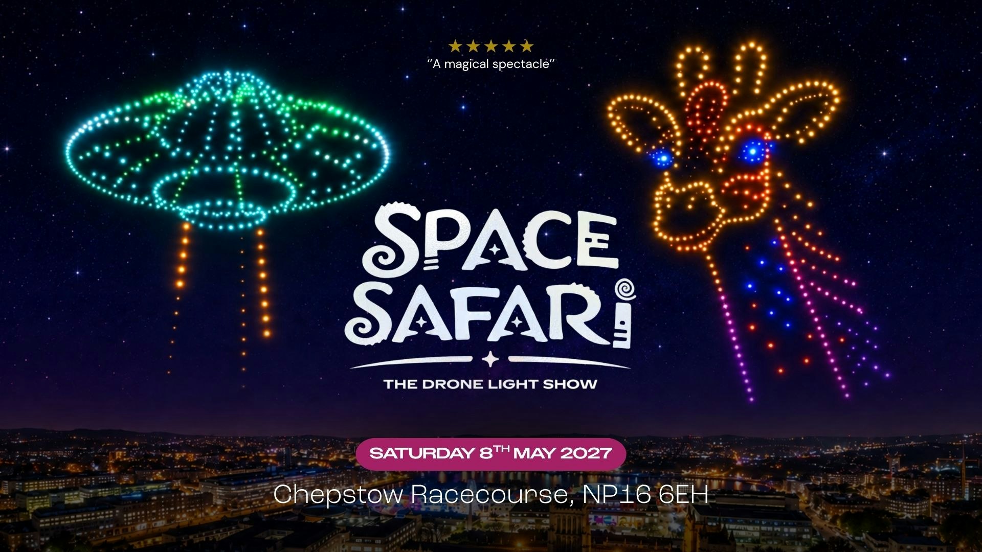 Space Safari Drone Light Show – Newport