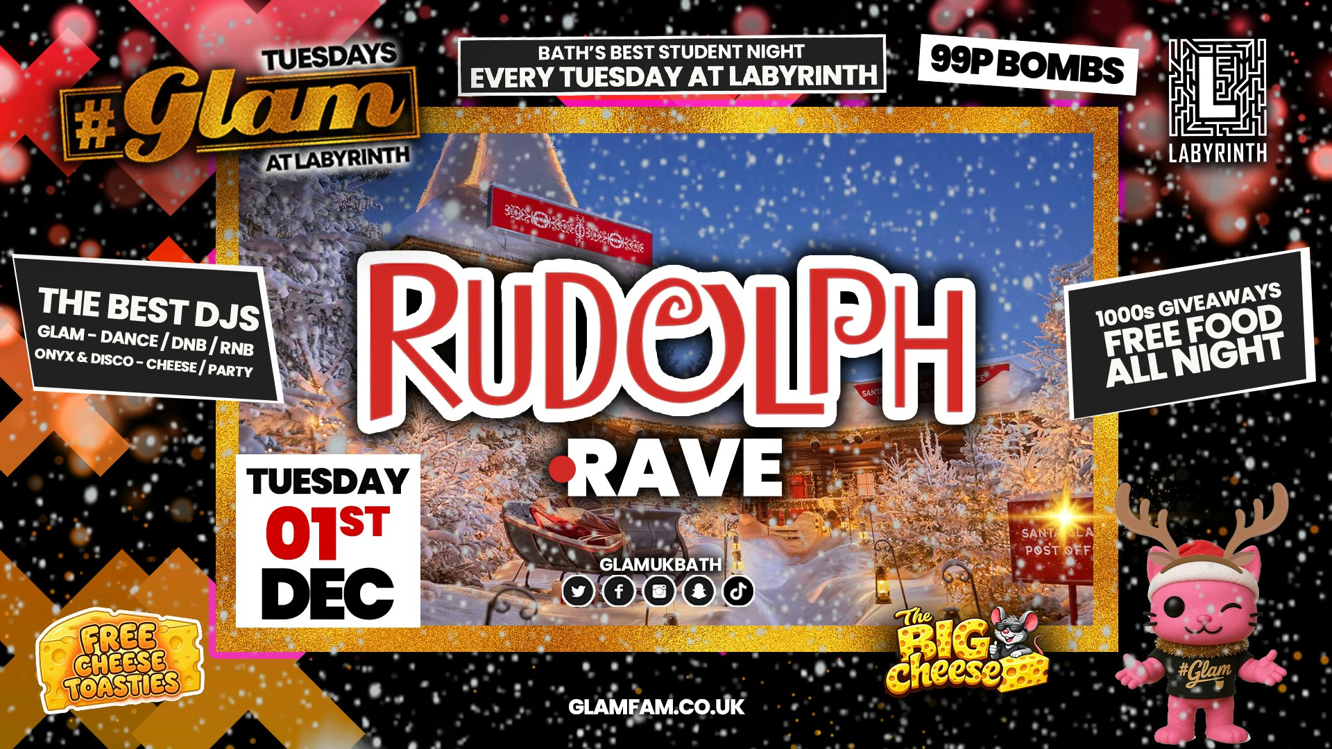 😻  GLAM  |  🦌 RUDOLPH RAVE!! 🦌 | With 99p Bombs‼️