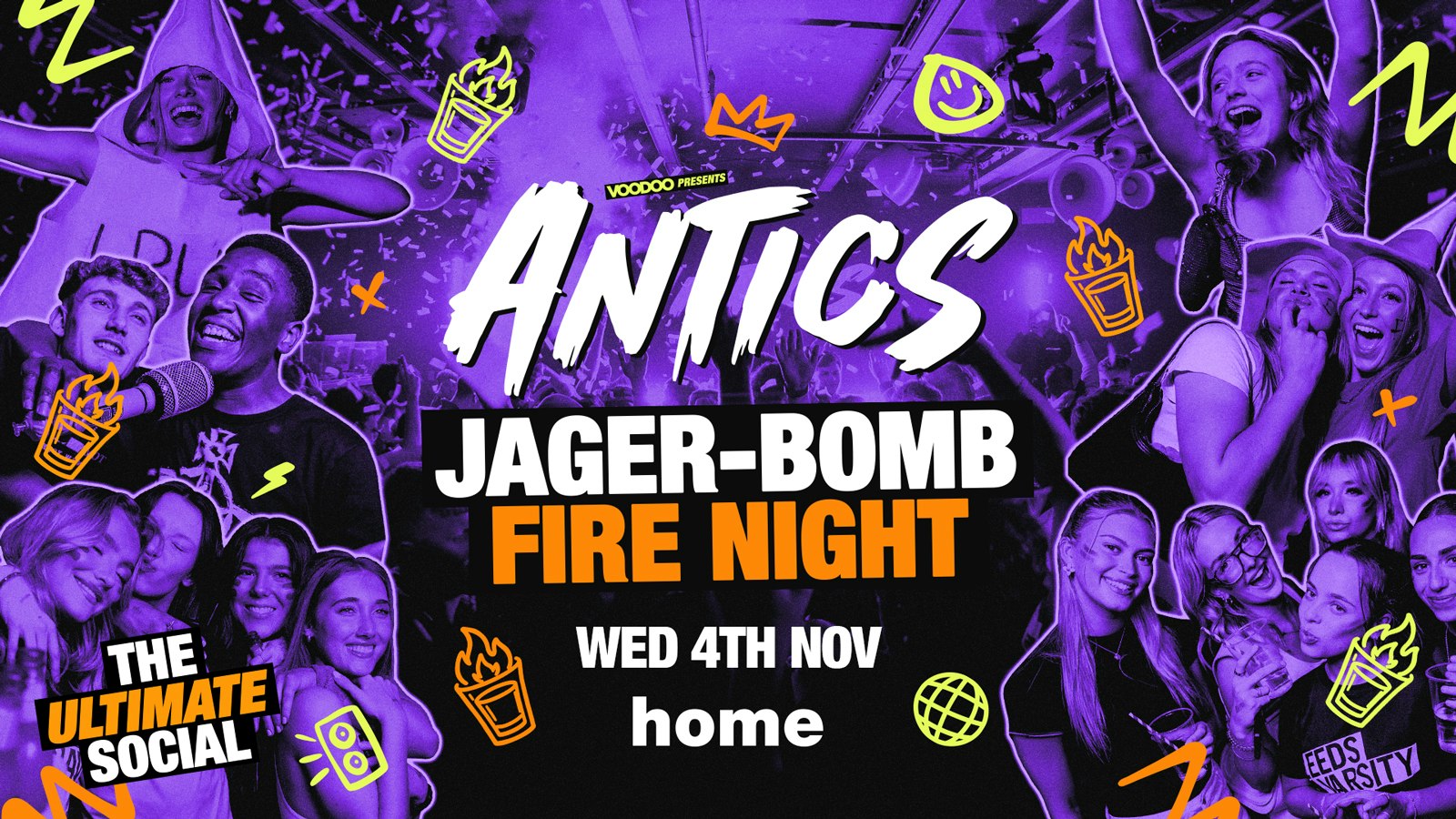 ANTICS WEDNESDAYS – Wednesday 4th November @HOME