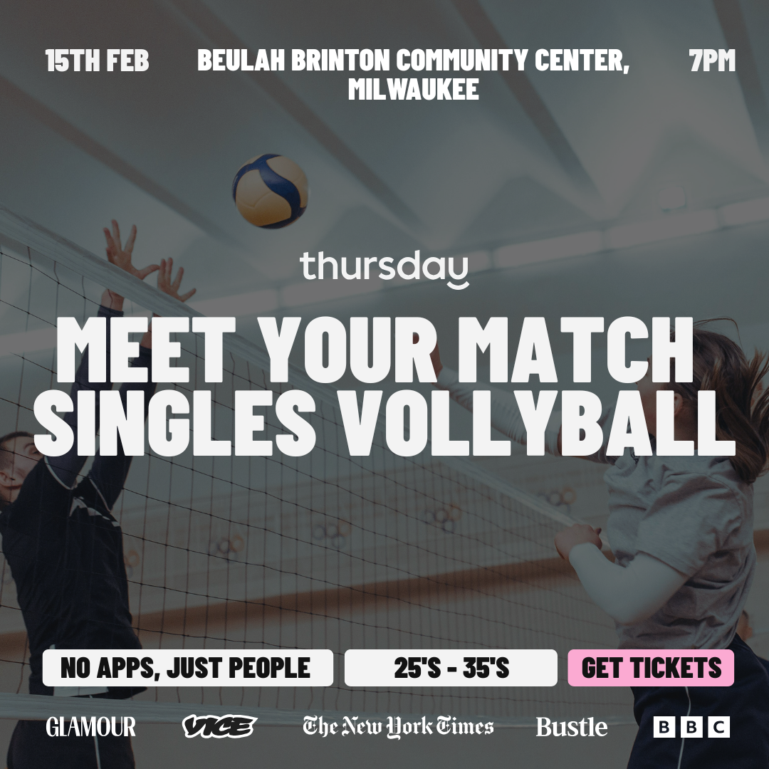 Sunday | Meet your Match – Single’s Volleyball | Milwaukee