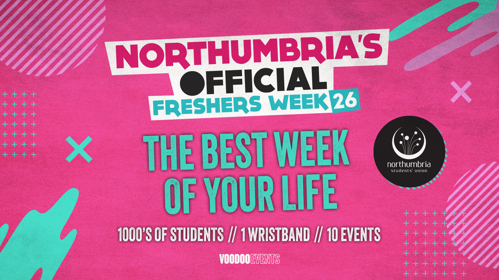 THE OFFICIAL NORTHUMBRIA UNIVERSITY FRESHERS WRISTBAND
