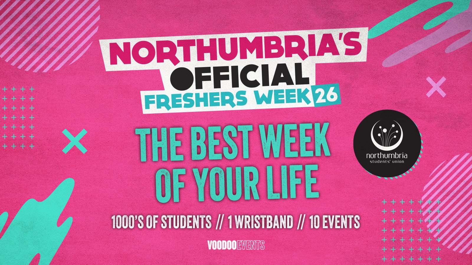 THE OFFICIAL NORTHUMBRIA UNIVERSITY FRESHERS WRISTBAND
