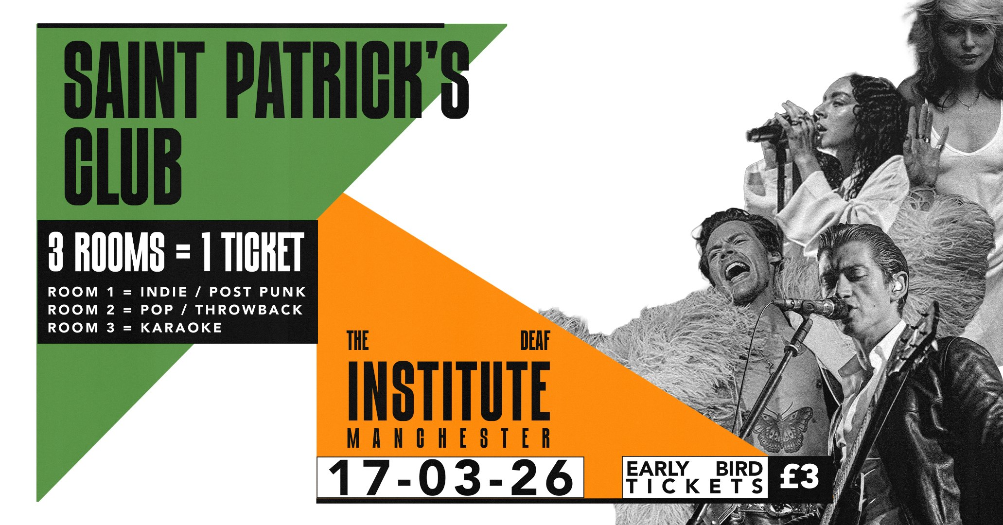 🍀 ST PATRICK’S CLUB 🍀 Indie / Pop / Karaoke — 3 FLOOR TAKEOVER