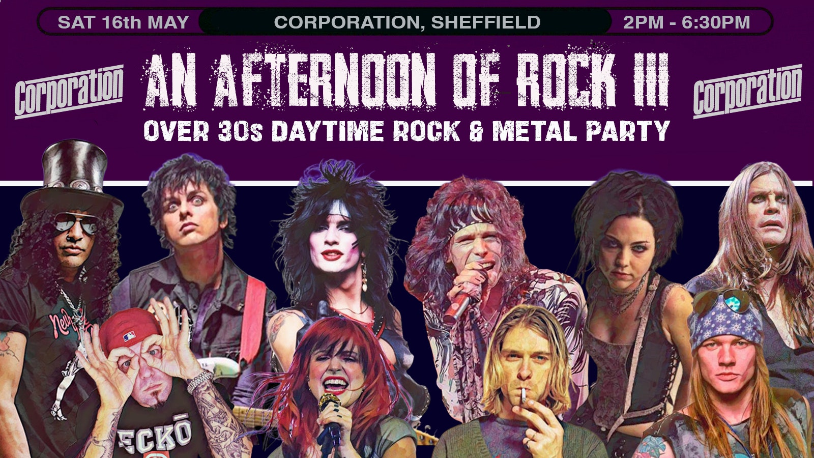 An Afternoon Of Rock | Over 30’s Party