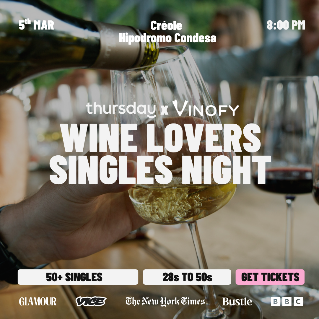 Thursday | Wine Lovers Singles Night | Mexico City
