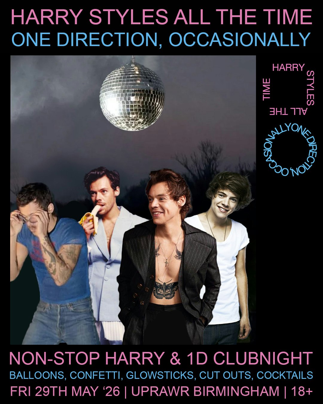 Harry Styles All The Time, One Direction, Occasionally: Non-stop Harry Syles and 1D Clubnight!