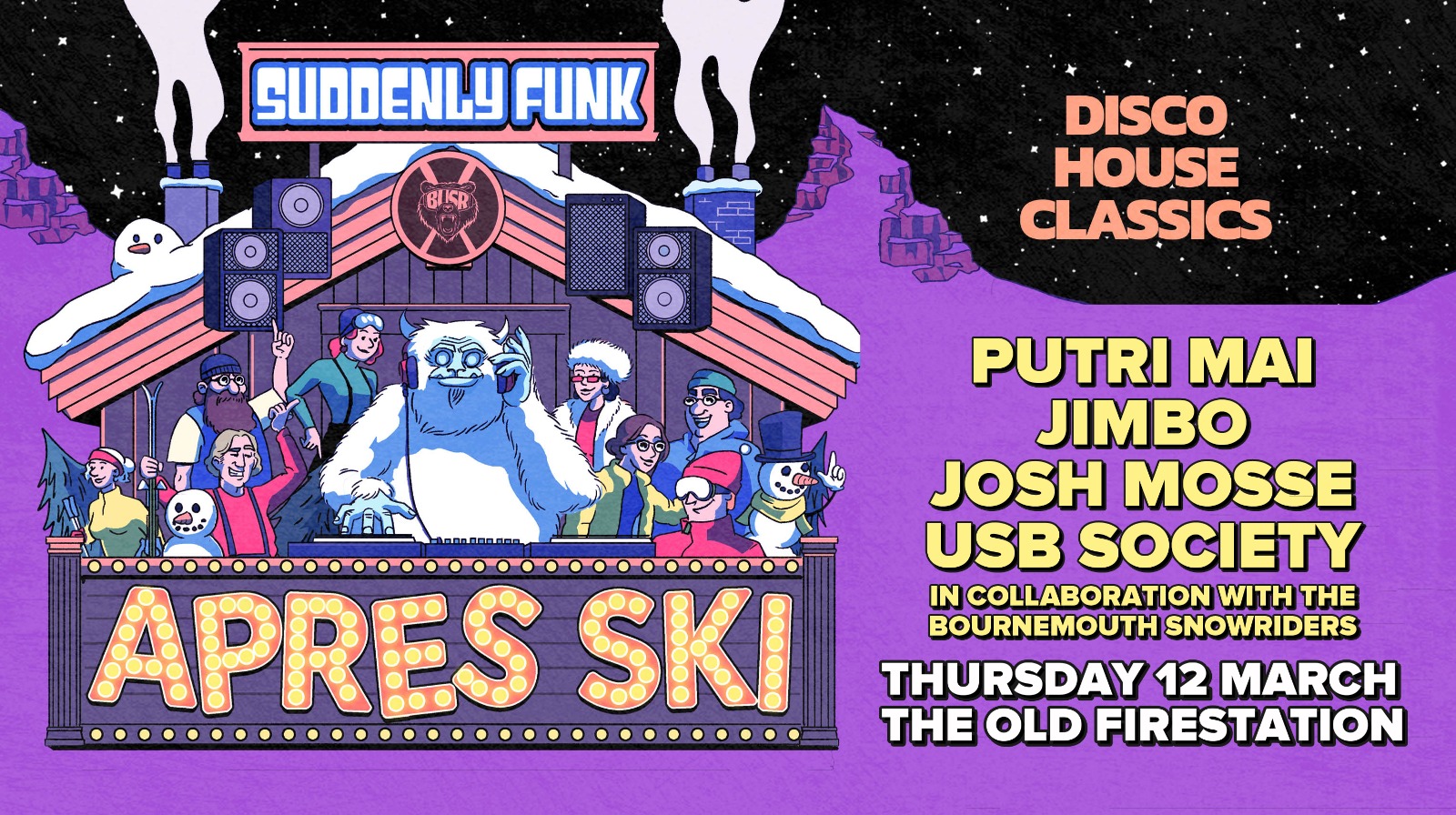 Suddenly Funk presents Aprés Ski @ The Old Fire Station