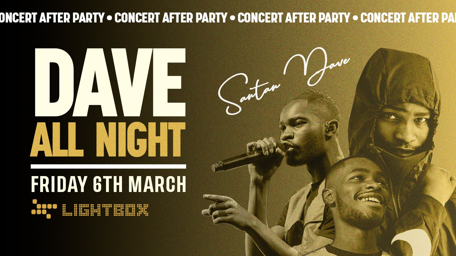 [FREE TICKETS] ﻿DAVE CONCERT AFTER PARTY @ FIRE & LIGHTBOX