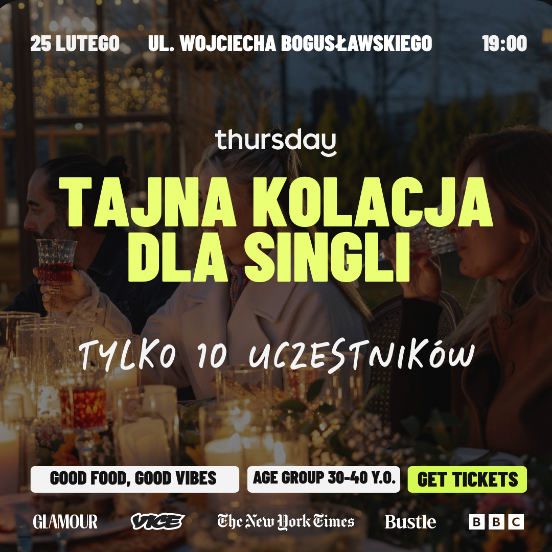 SINGLES DINNER | TAJNA KOLACJA | WROCLAW