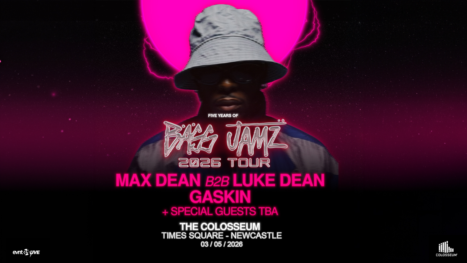BASS JAMZ ‘OPEN AIR’ / Max Dean b2b Luke Dean + Gaskin / Newcastle