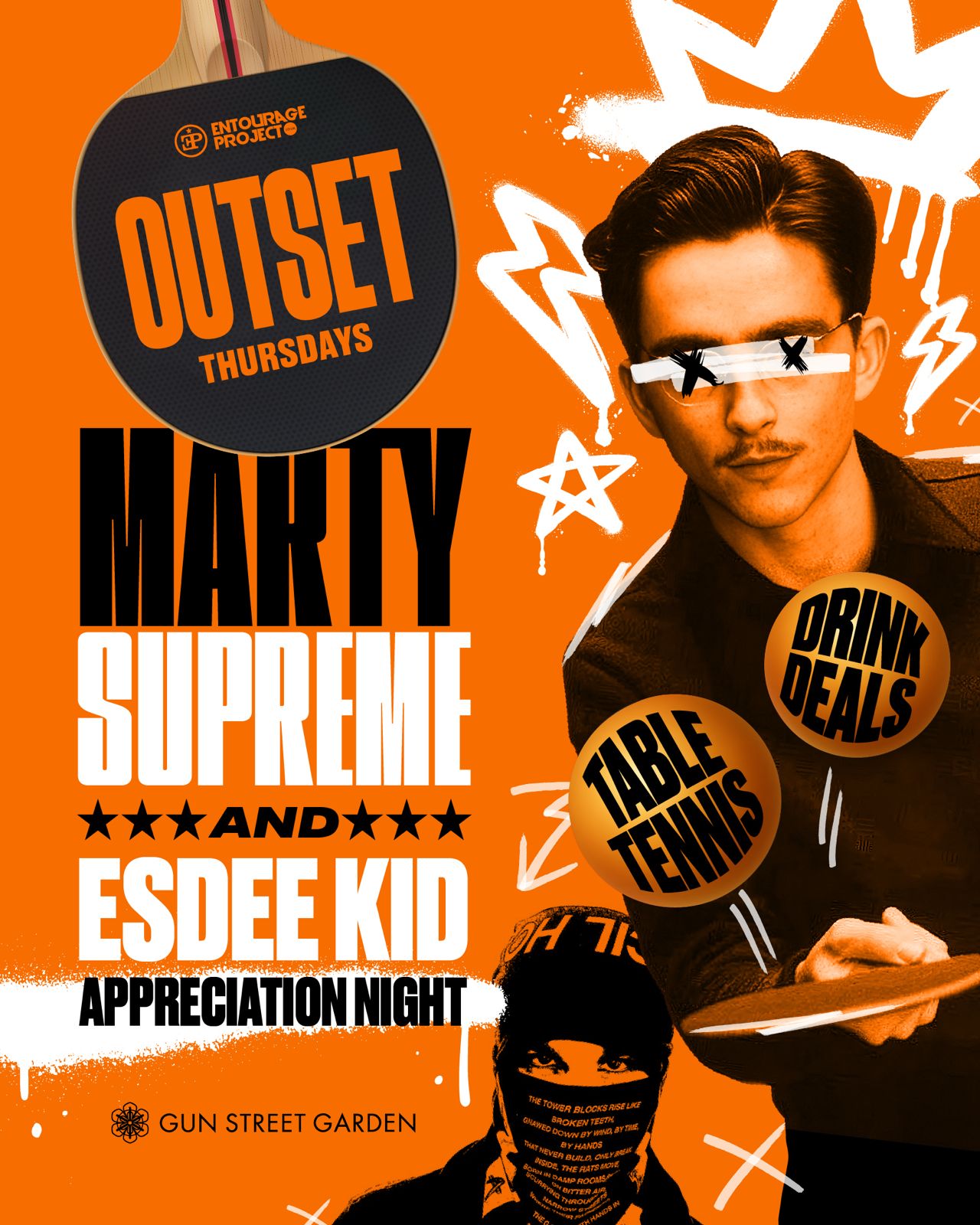 OUTSET: MARTY SUPREME NIGHT🏓  + ESDEE KID APPRECIATION NIGHT🎵