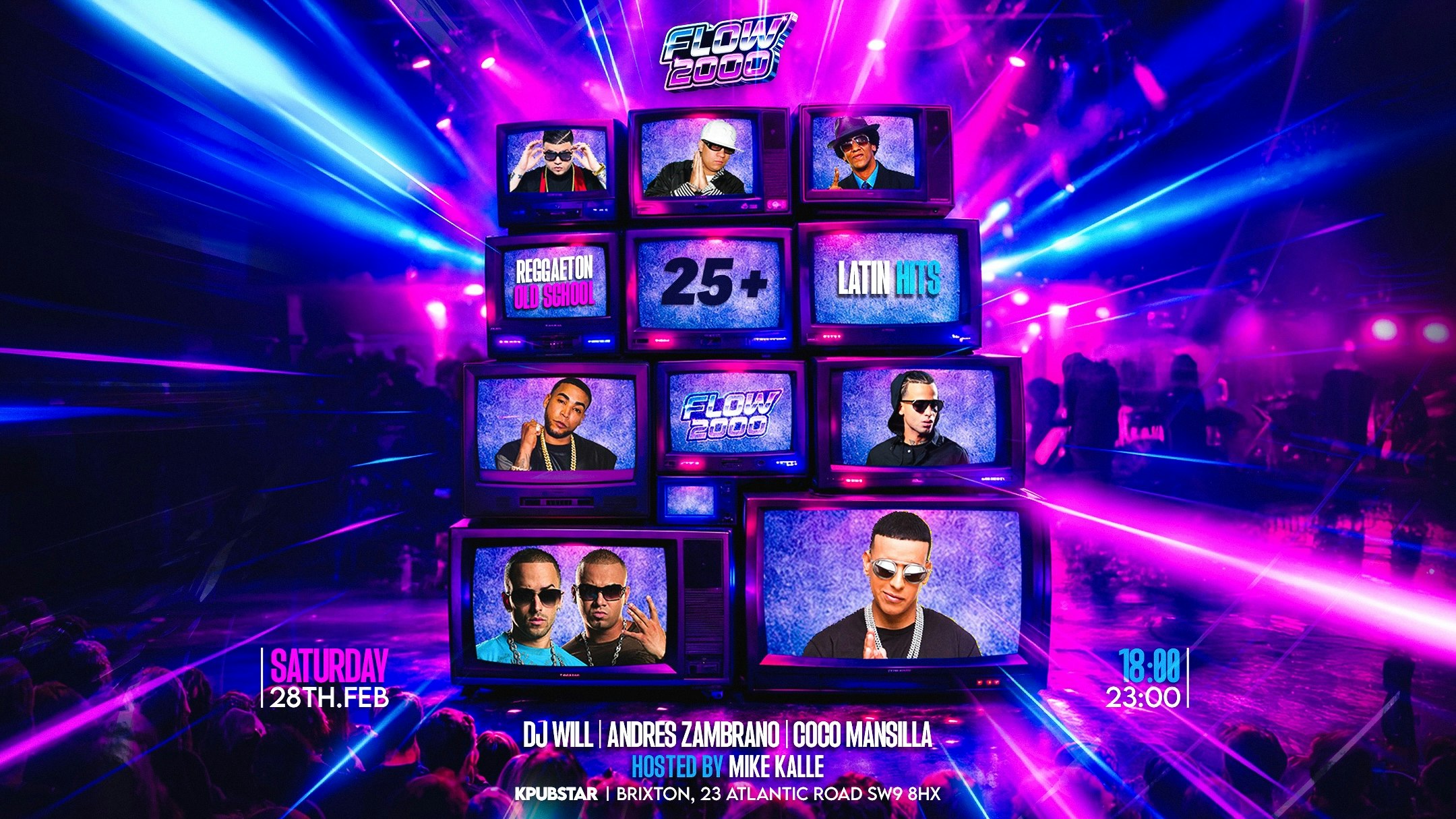FLOW 2000 – Old School Reggaeton & Latin Hits (Early Party | 25+)