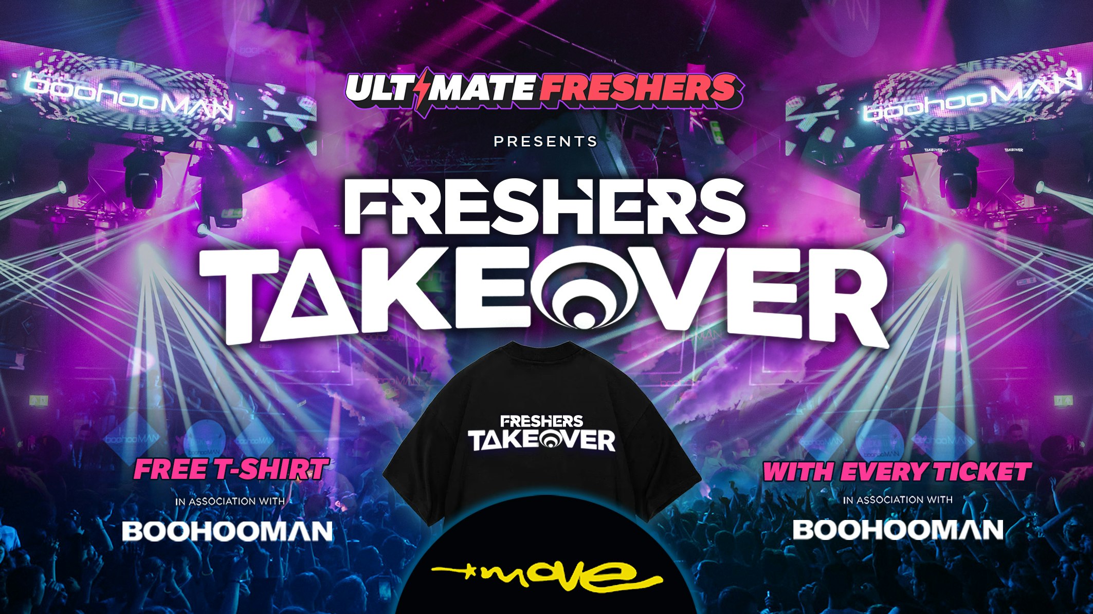 FRESHERS TAKEOVER EXETER 2026 ⚡️ Sold Out 15 years Running! 👕 FREE T-Shirt with Every Ticket!