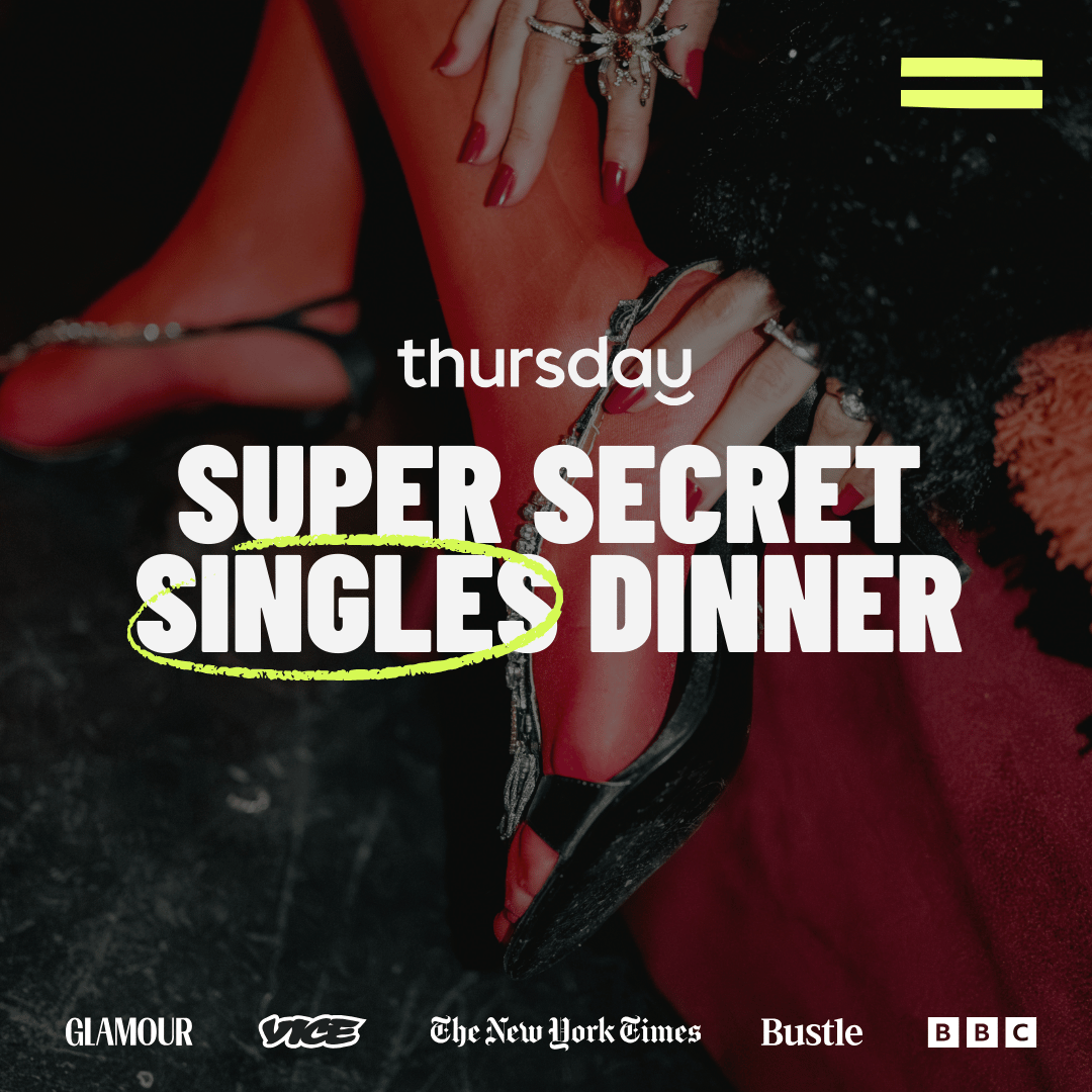 Wednesday | Super Secret Singles Dinner (30-40) | Hidden Location | Exeter